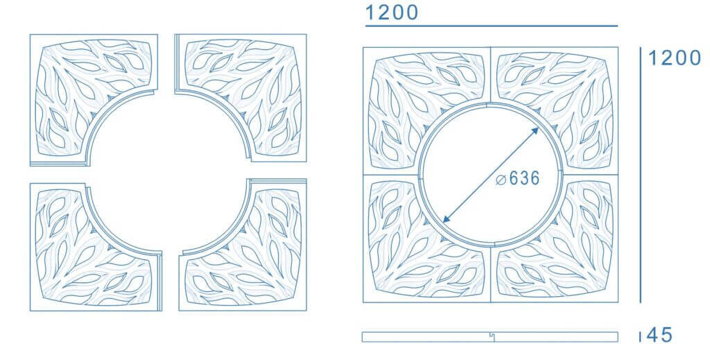 Приствольная решетка для дерева ZKING CRUST 1.2х1.2м Черная в Кириши фото
