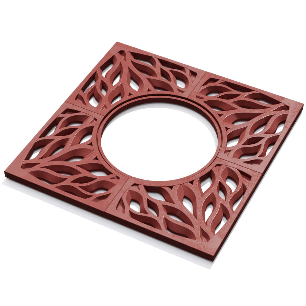 Приствольная решетка для дерева ZKING CRUST 1.2х1.2м Красная в Кириши фото