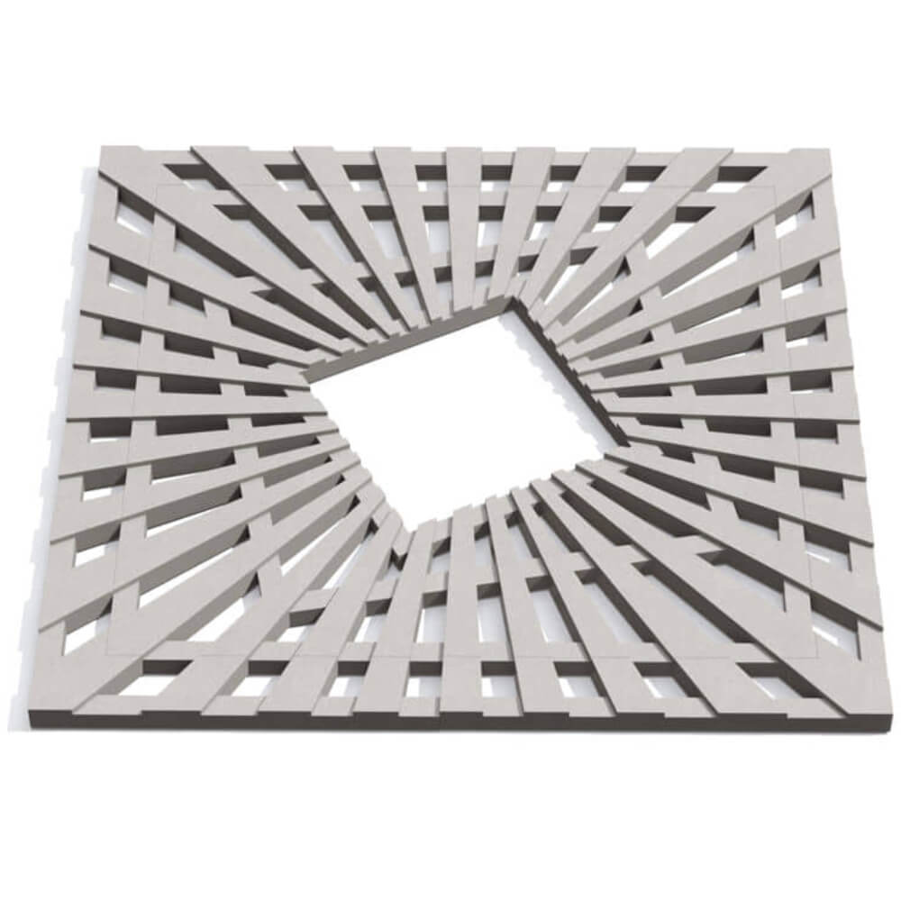 Приствольная решетка для дерева ZKING ATMOSPHERE 1.2х1.2м Бежевая Кириши фото