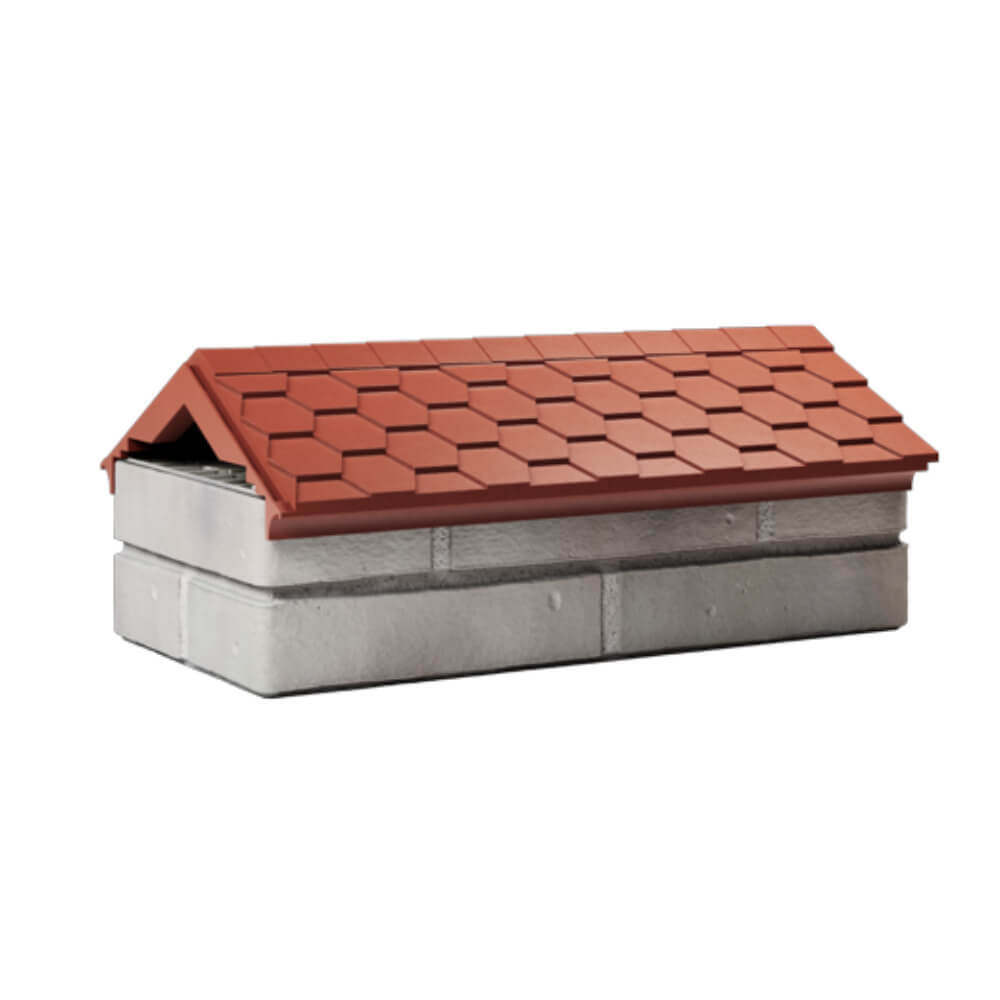 Парапет Zking Эверест Красный с посадкой на 1 кирпич (200/225/255мм) Кириши фото