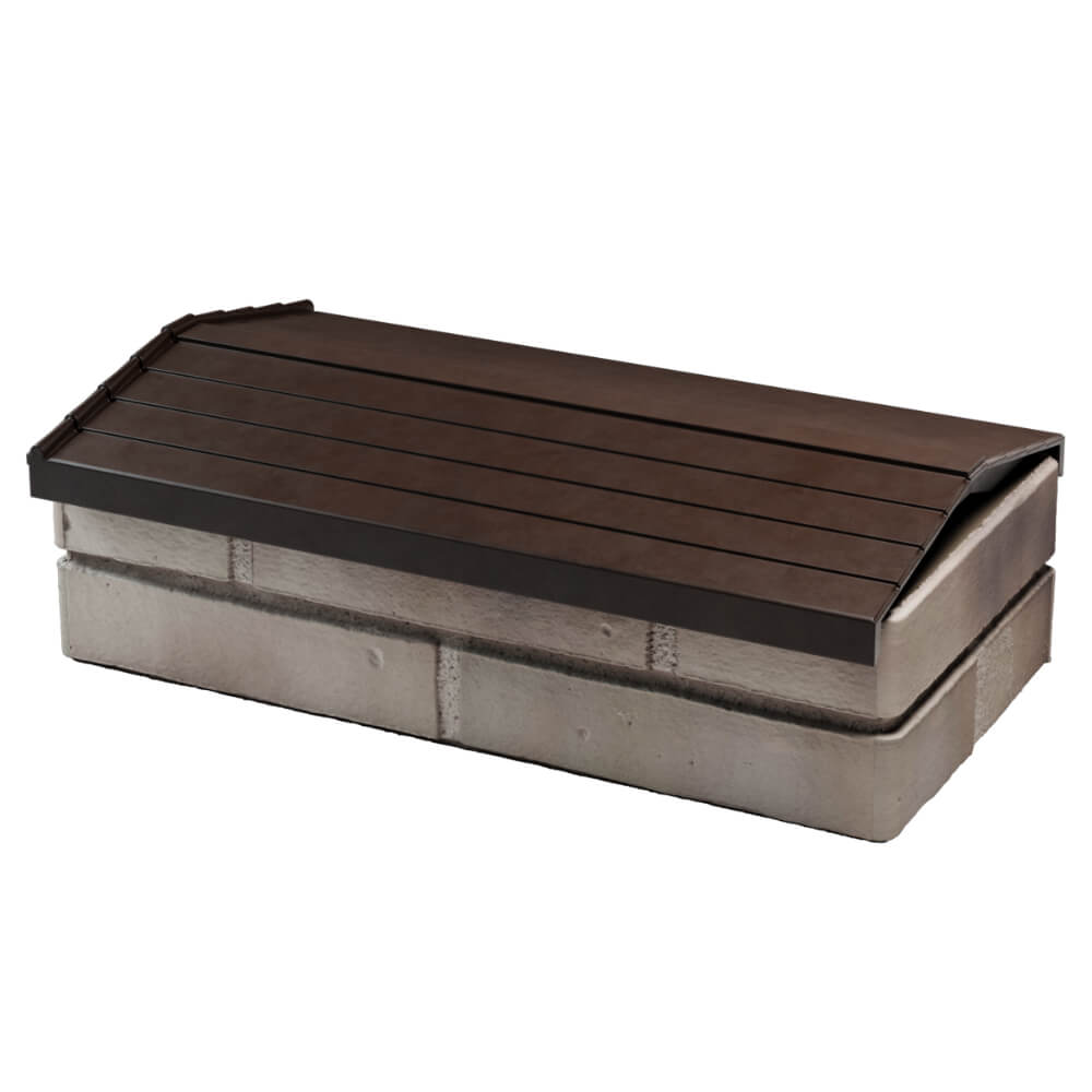 Парапет Zking Бона ХайТек Коричневый с посадкой на 1 кирпич (200/225/255мм) в Кириши фото