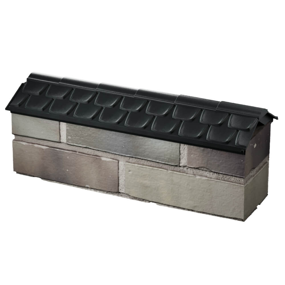 Парапет Zking Эльбрус Черный с посадкой на 0.5 кирпича (130мм) в Кириши фото