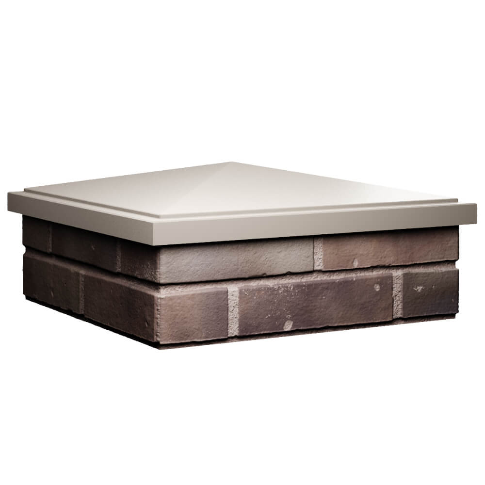 Колпак Zking БонаМоно Бежевый на столб 2х2 кирпича (515х515, 530х530мм) в Кириши фото