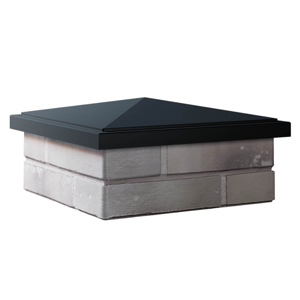 Колпак Zking БонаМоно Черный на столб 1.5х1.5 кирпича (385х385, 400х400мм) в Кириши фото