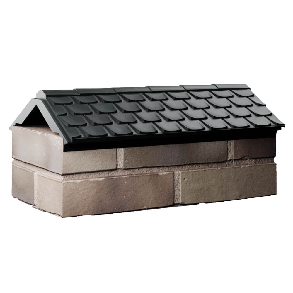 Парапет Zking Эльбрус Черный с посадкой на 1 кирпич (255мм) Кириши фото