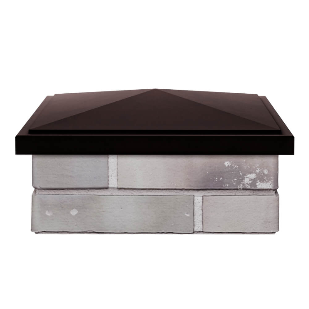 Колпак Zking БонаМоно Коричневый на столб 1.5х1.5 кирпича (385х385, 400х400мм) Кириши фото