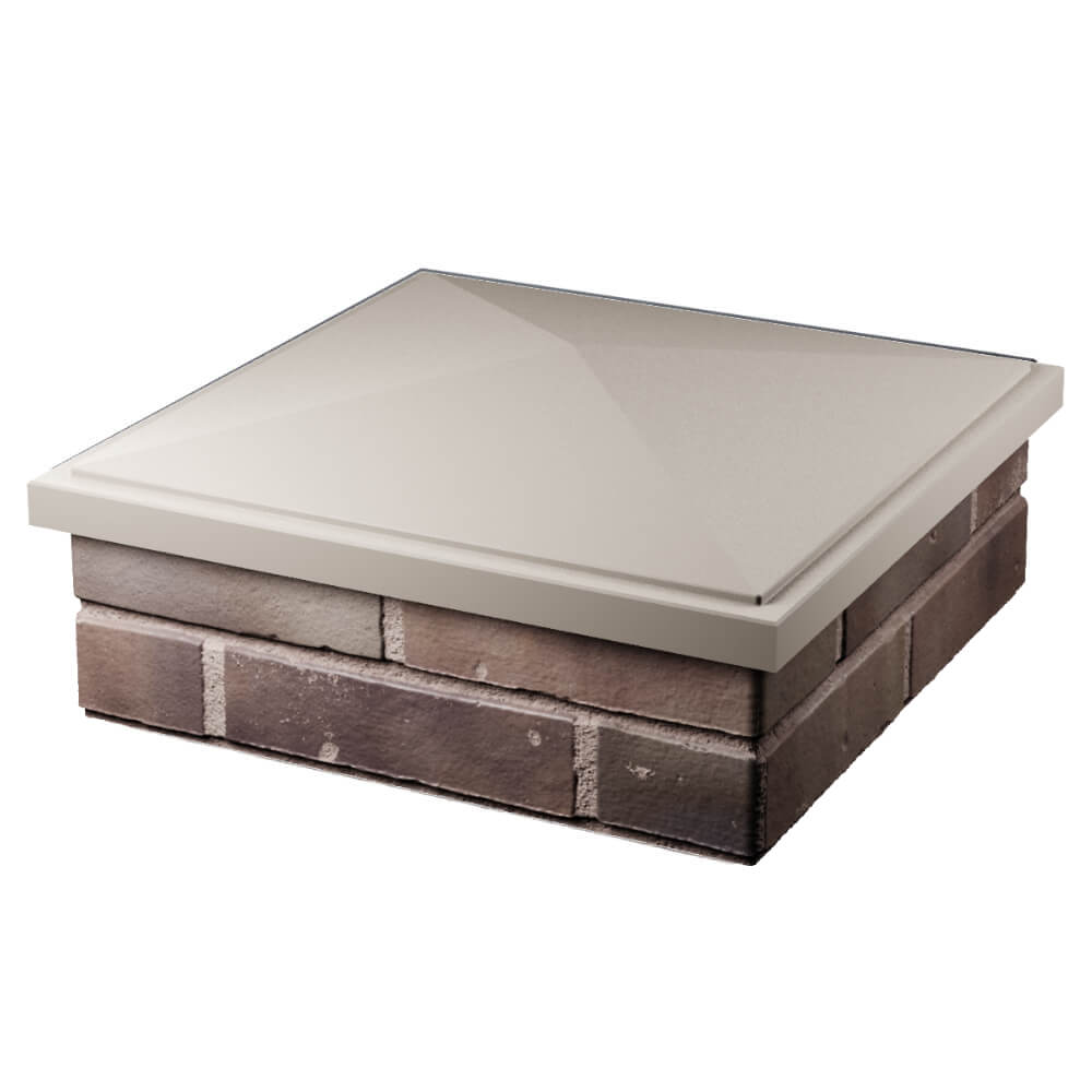 Колпак Zking БонаМоно Бежевый на столб 2х2 кирпича (515х515, 530х530мм) в Кириши фото