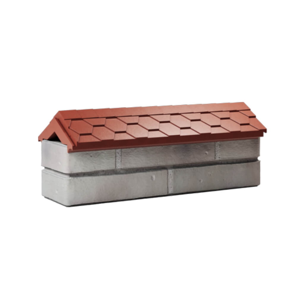 Парапет Zking Эверест Красный с посадкой на 0.5 кирпича (130мм) Кириши фото