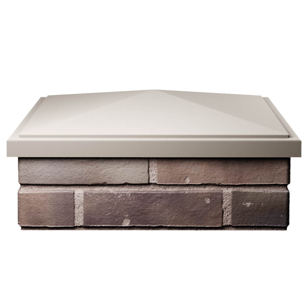 Колпак Zking БонаМоно Бежевый на столб 2х2 кирпича (515х515, 530х530мм) Кириши фото