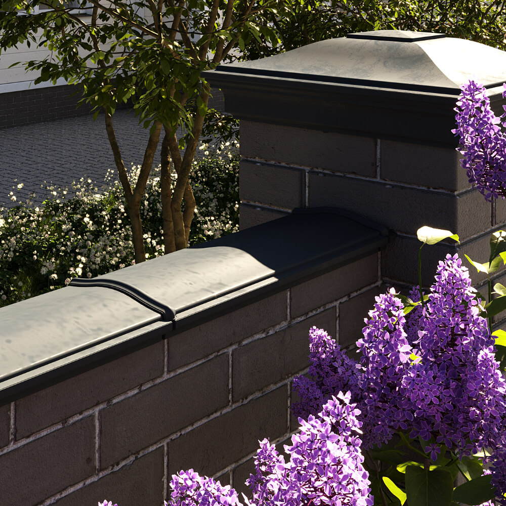 Парапет Zking Монблан Черный посадка на 0.5 кирпича (130мм) в Кириши фото