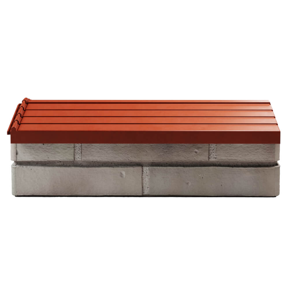 Парапет Zking Бона ХайТек Красный с посадкой на 1 кирпич (200/225/255мм) в Кириши фото