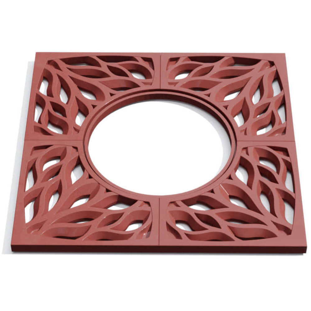 Приствольная решетка для дерева ZKING CRUST 1.2х1.2м Красная Кириши фото