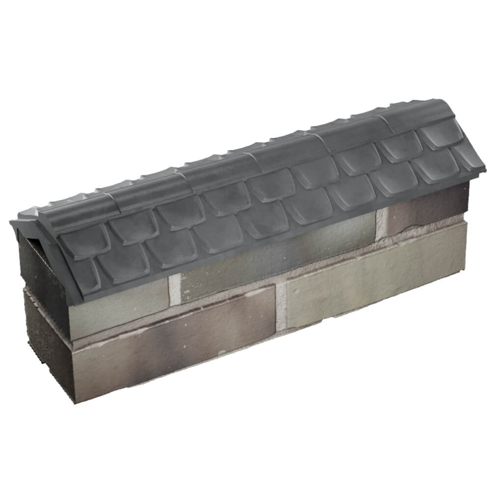 Парапет Zking Эльбрус Серый с посадкой на 0.5 кирпича (130мм) в Кириши фото