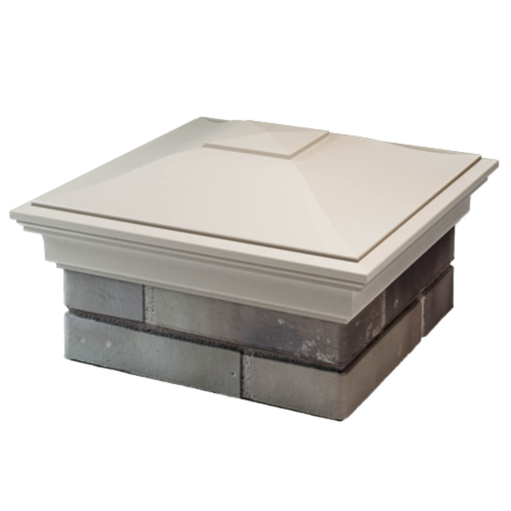 Колпак Zking Монблан Бежевый на столб 1.5х1.5 кирпича (385х385мм) в Кириши фото