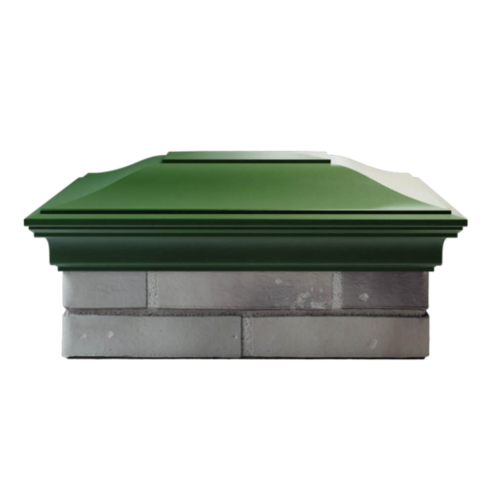 Колпак Zking Монблан Зеленый на столб 2х1.5 кирпича (515х385мм) в Кириши фото
