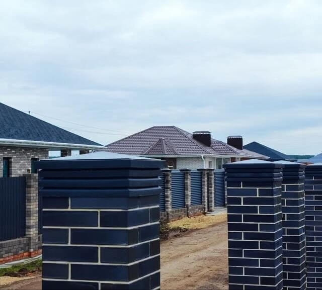 Колпак Zking Бона ХайТек Серый на столб 1.5х1.5 кирпича (385х385мм) в Кириши фото