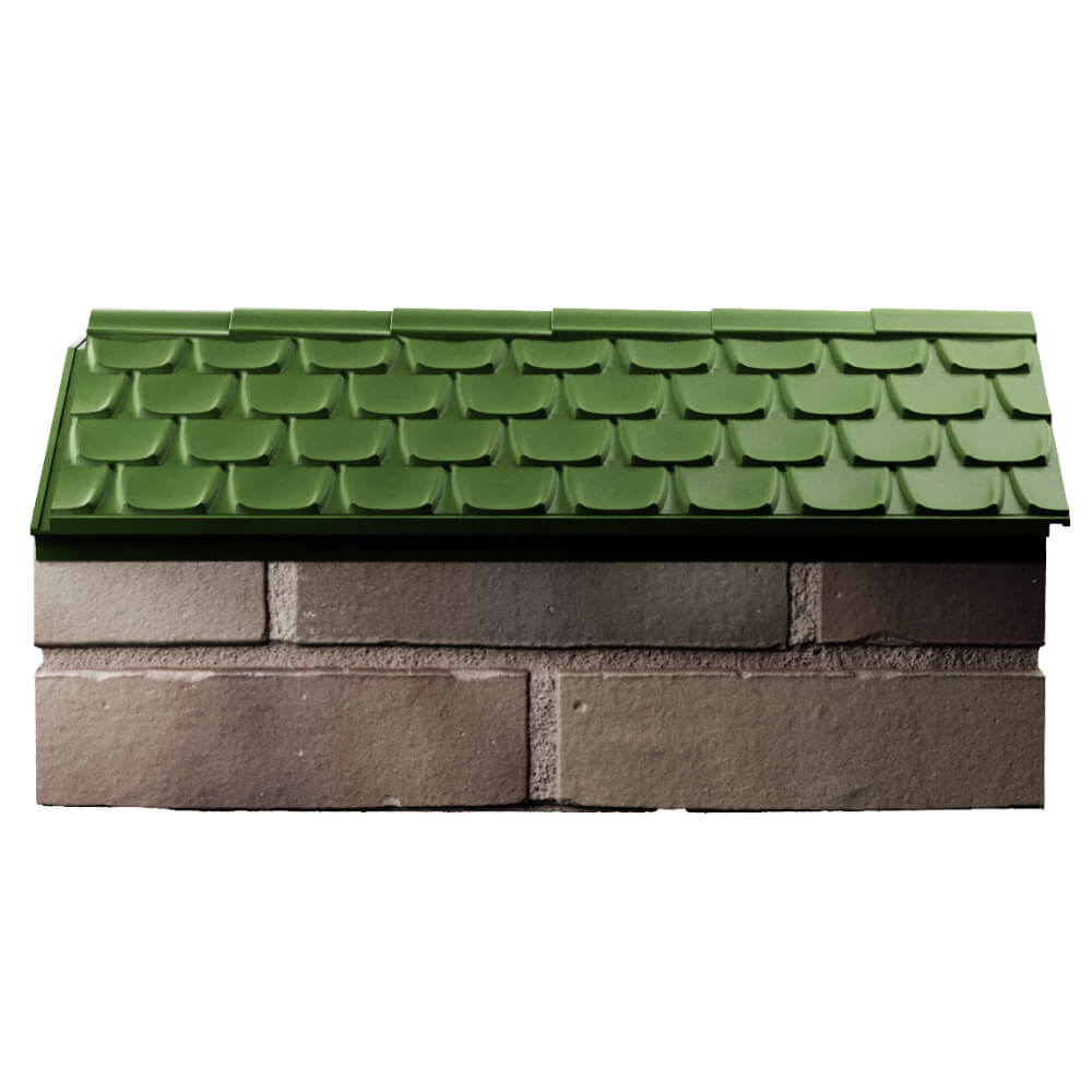 Парапет Zking Эльбрус Зеленый с посадкой на 1 кирпич (255мм) в Кириши фото
