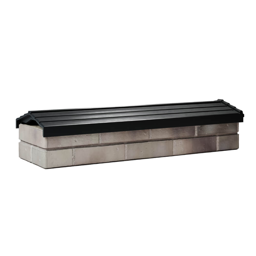 Парапет Zking Бона ХайТек Черный посадка на 0.5 кирпича (130мм) Кириши фото