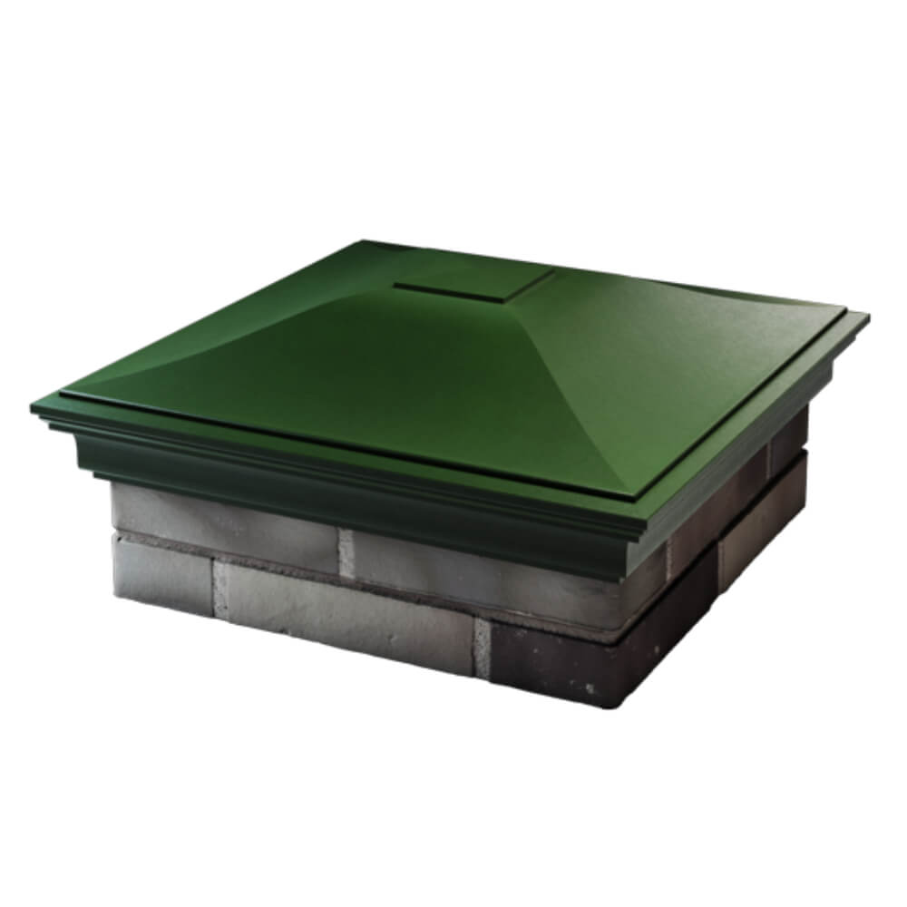 Колпак Zking Монблан Зеленый на столб 2х2 кирпича (515х515мм) в Кириши фото