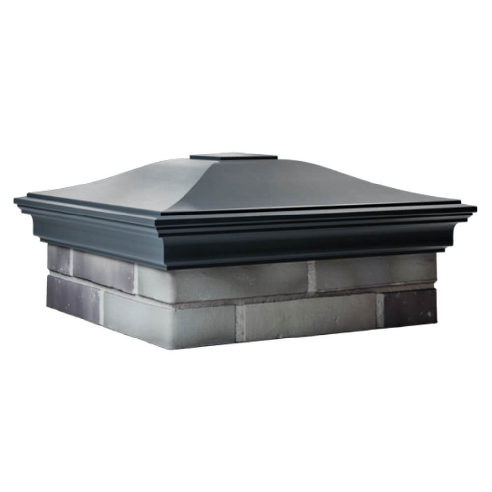 Колпак Zking Монблан Серый на столб 2х2 кирпича (515х515мм) в Кириши фото