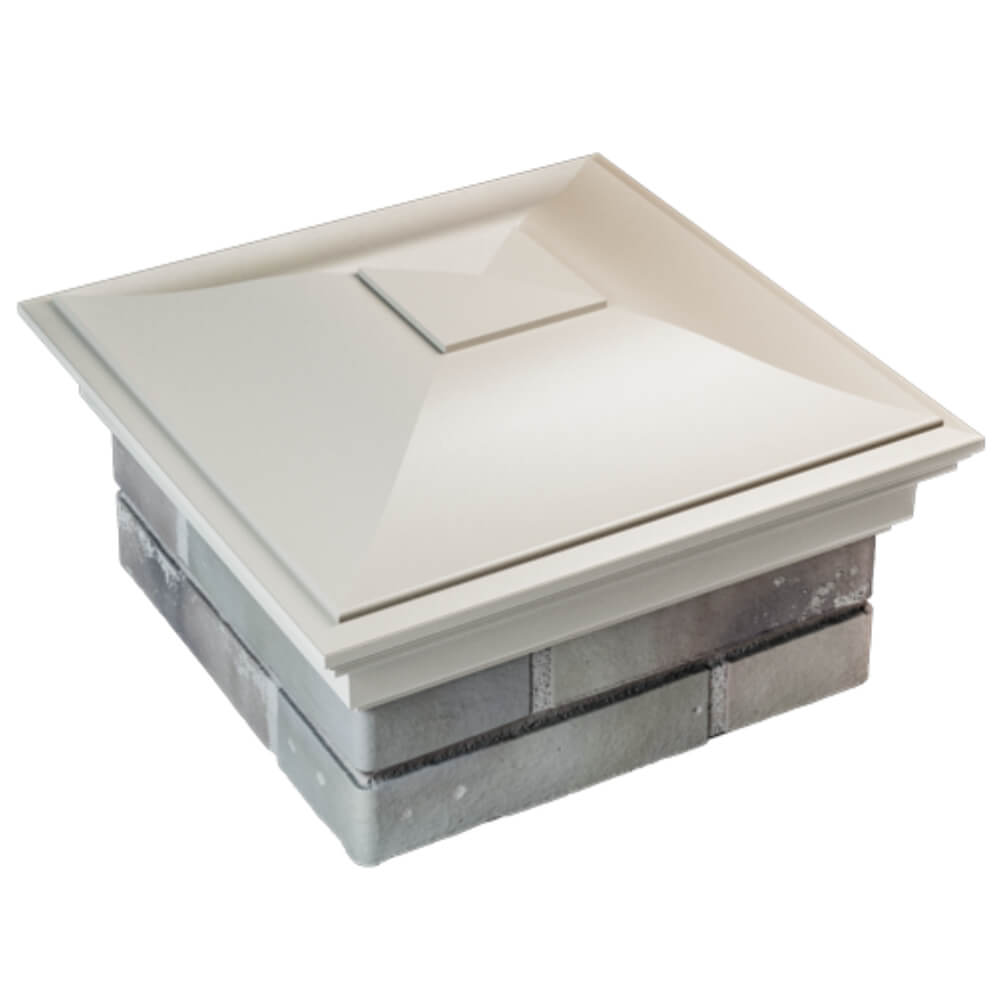 Колпак Zking Монблан Бежевый на столб 1.5х1.5 кирпича (385х385мм) в Кириши фото