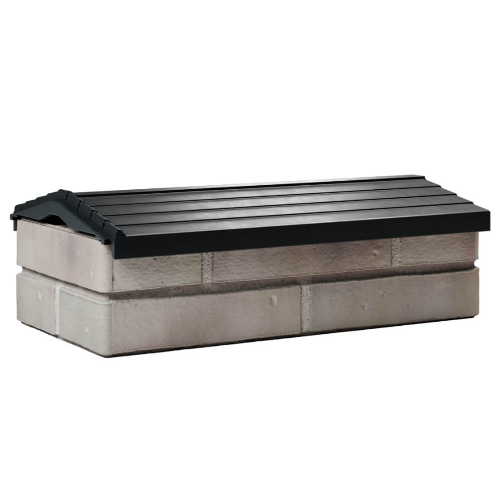 Парапет Zking Бона ХайТек Черный с посадкой на 1 кирпич (200/225/255мм) Кириши фото