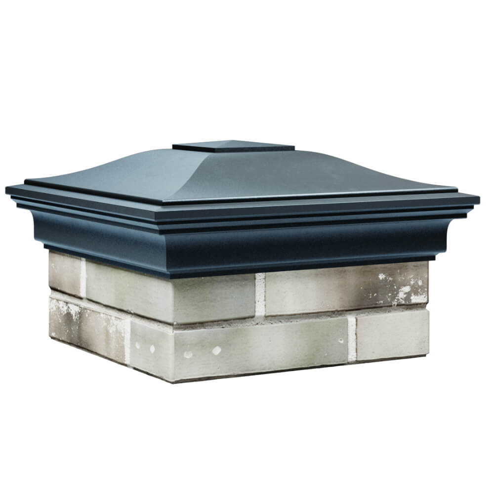 Колпак Zking Монблан Серый на столб 1.5х1.5 кирпича (385х385мм) в Кириши фото