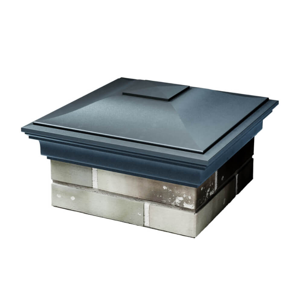 Колпак Zking Монблан Серый на столб 1.5х1.5 еврокирпича 0.7НФ (355х355мм) в Кириши фото