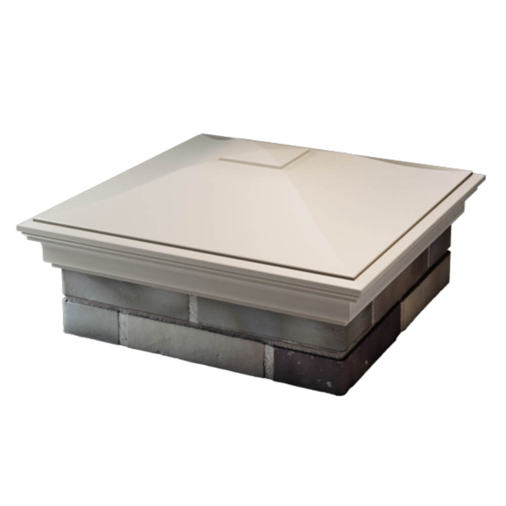 Колпак Zking Монблан Бежевый на столб 2х2 кирпича (515х515мм) в Кириши фото