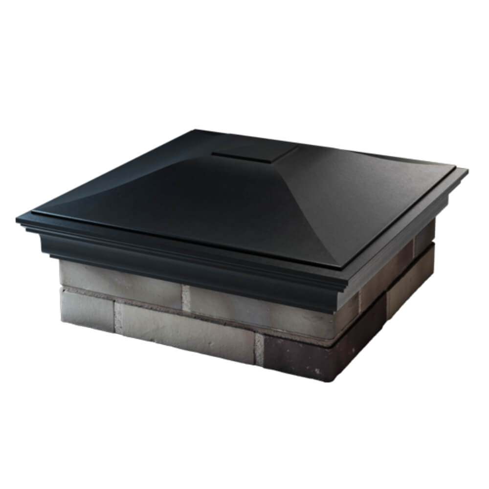 Колпак Zking Монблан Черный на столб 2х2 кирпича (515х515мм) в Кириши фото