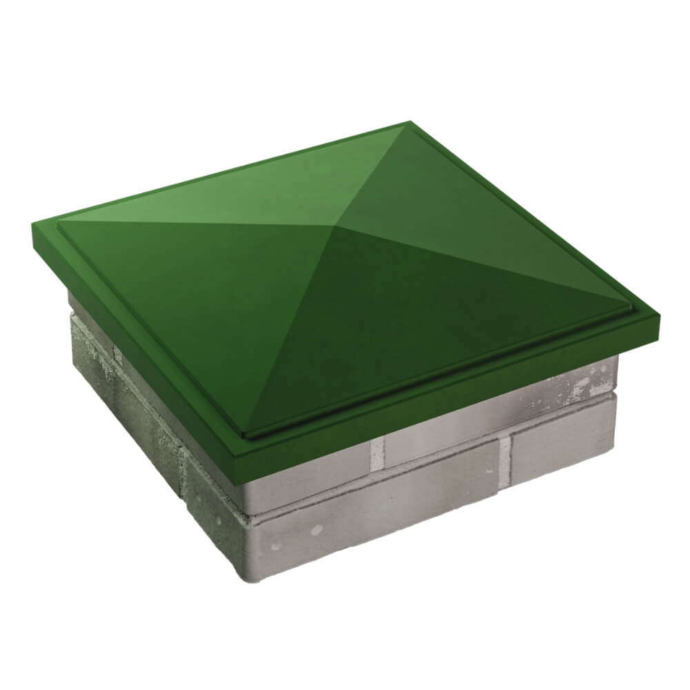 Колпак Zking БонаМоно Зеленый на столб 1.5х1.5 кирпича (385х385, 400х400мм) в Кириши фото