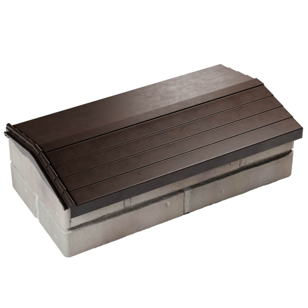 Парапет Zking Бона ХайТек Коричневый с посадкой на 1 кирпич (200/225/255мм) в Кириши фото