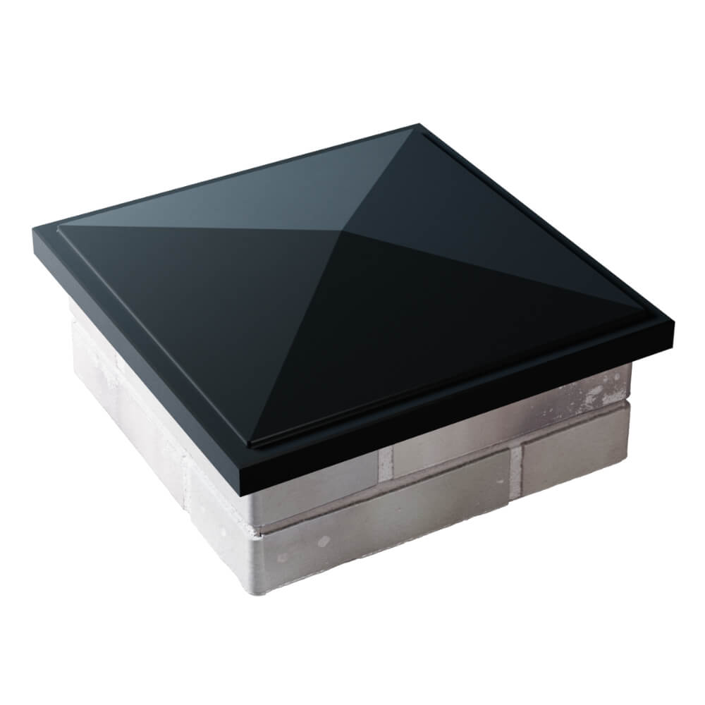 Колпак Zking БонаМоно Черный на столб 1.5х1.5 кирпича (385х385, 400х400мм) в Кириши фото