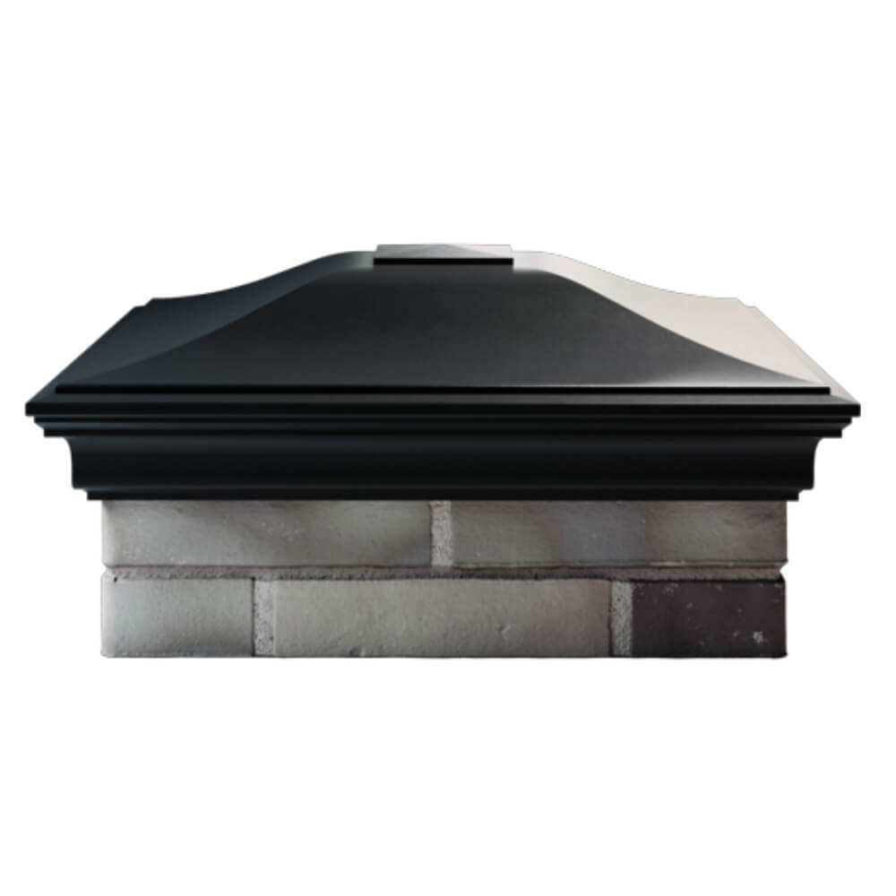 Колпак Zking Монблан Черный на столб 2х2 кирпича (515х515мм) в Кириши фото
