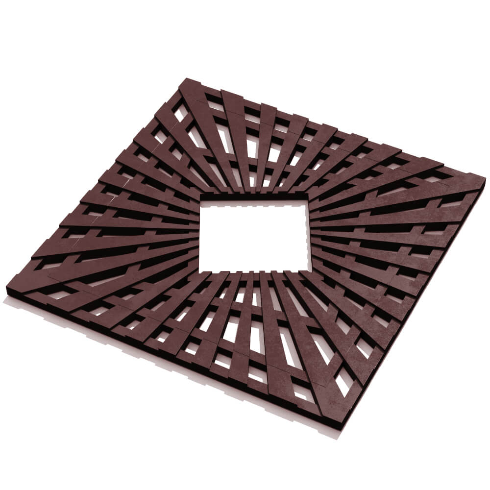 Приствольная решетка для дерева ZKING ATMOSPHERE 1.2х1.2м Коричневая в Кириши фото