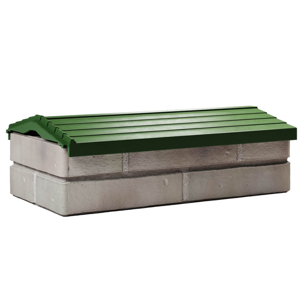 Парапет Zking Бона ХайТек Зеленый с посадкой на 1 кирпич (200/225/255мм) Кириши фото