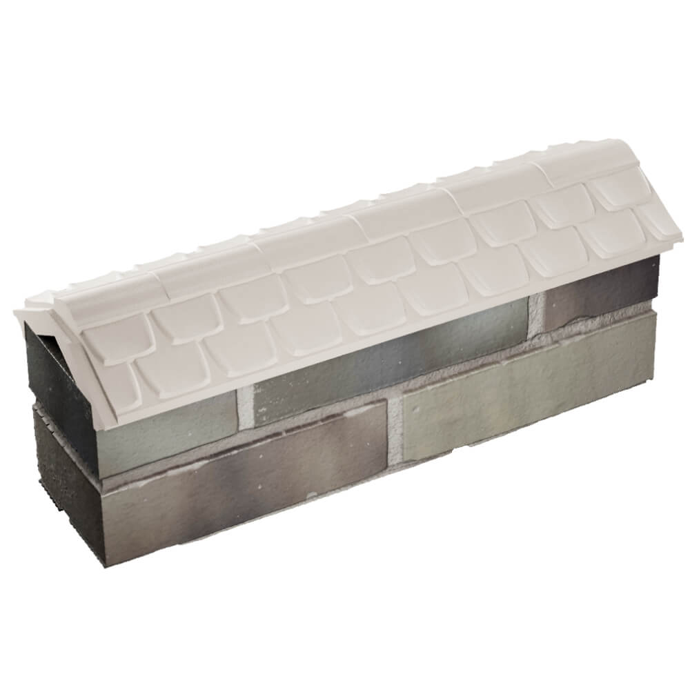 Парапет Zking Эльбрус Бежевый с посадкой на 0.5 кирпича (130мм) в Кириши фото