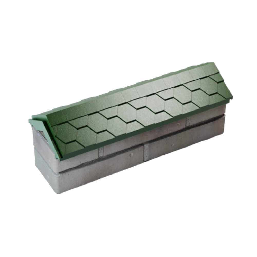 Парапет Zking Эверест Зеленый с посадкой на 0.5 кирпича (130мм) в Кириши фото