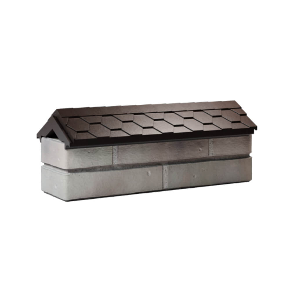 Парапет Zking Эверест Коричневый с посадкой на 0.5 кирпича (130мм) Кириши фото