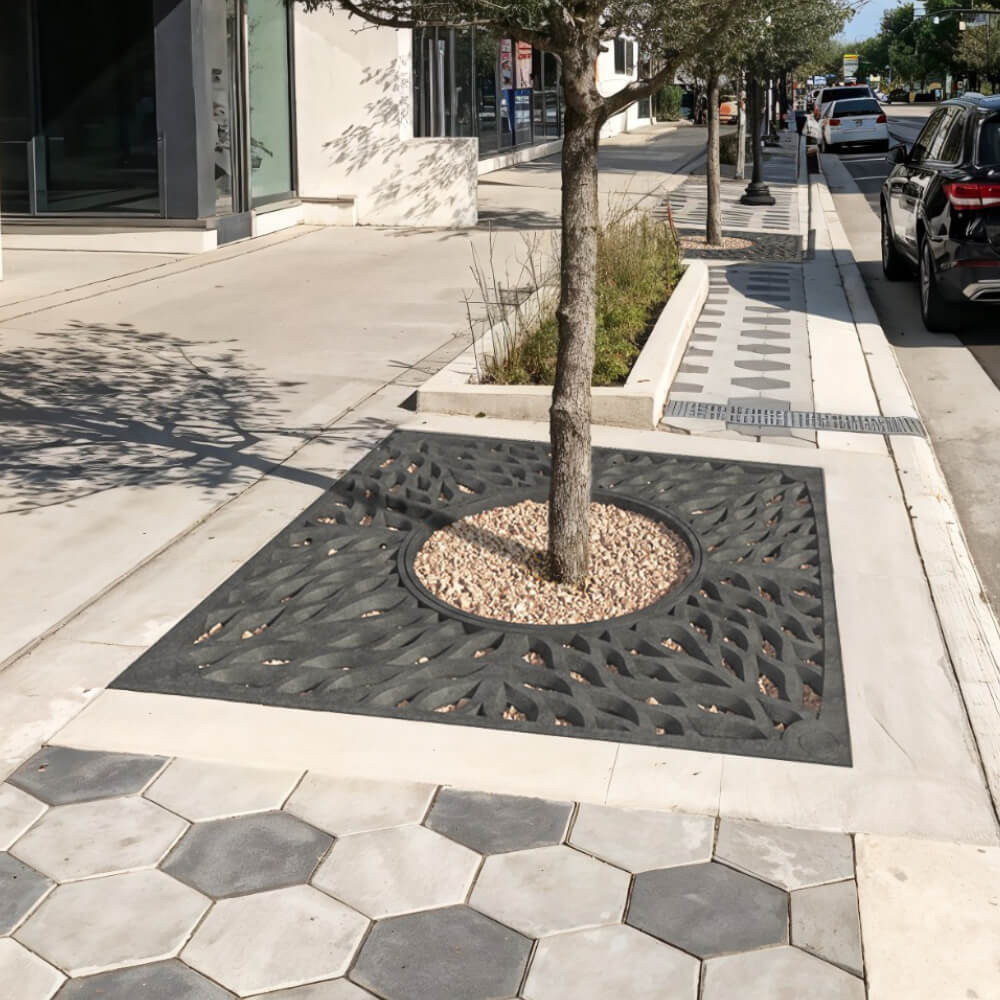 Приствольная решетка для дерева ZKING CRUST 2х2м Черная в Кириши фото