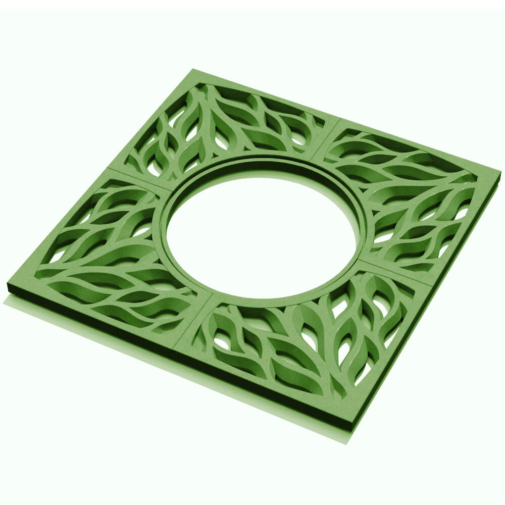 Приствольная решетка для дерева ZKING CRUST 1.2х1.2м Зеленая в Кириши фото