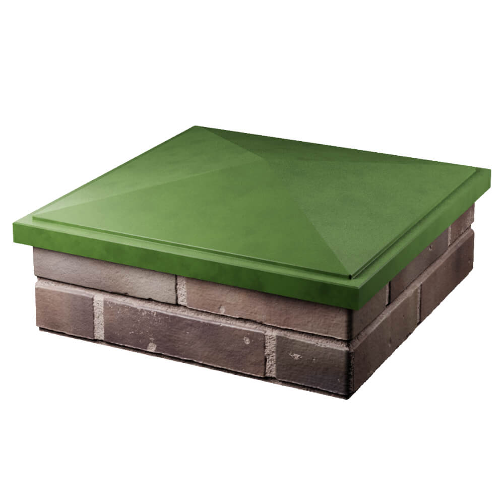 Колпак Zking БонаМоно Зеленый на столб 2х2 кирпича (515х515, 530х530мм) в Кириши фото