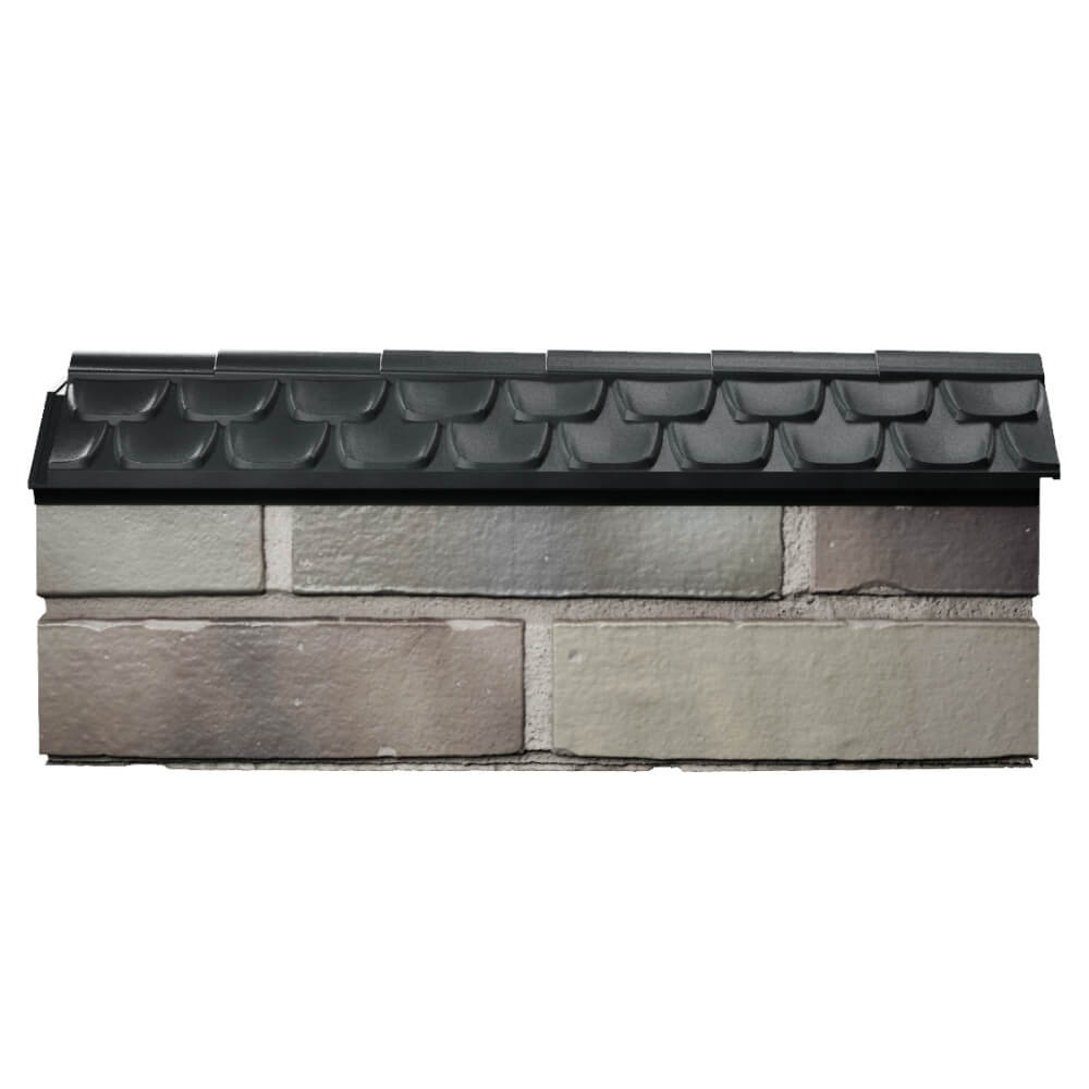 Парапет Zking Эльбрус Черный с посадкой на 0.5 кирпича (130мм) в Кириши фото