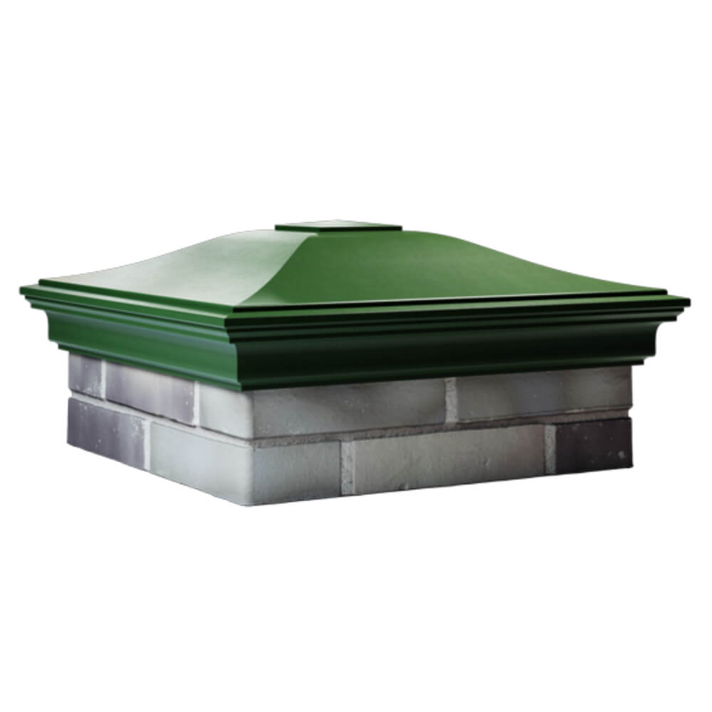 Колпак Zking Монблан Зеленый на столб 2х2 кирпича (515х515мм) в Кириши фото