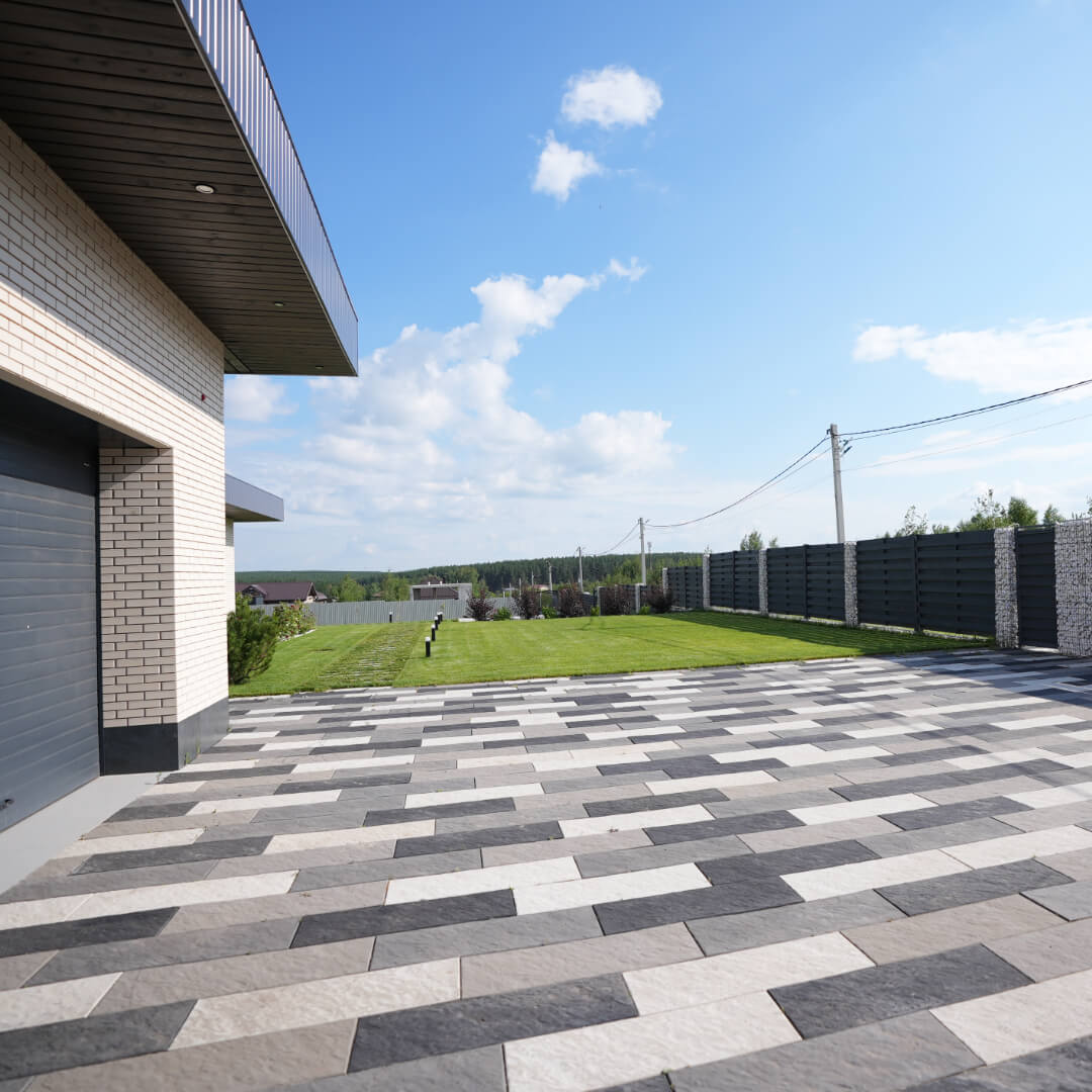 Шаговая плита STONE Светлая Галька 990х330х55мм в Кириши фото