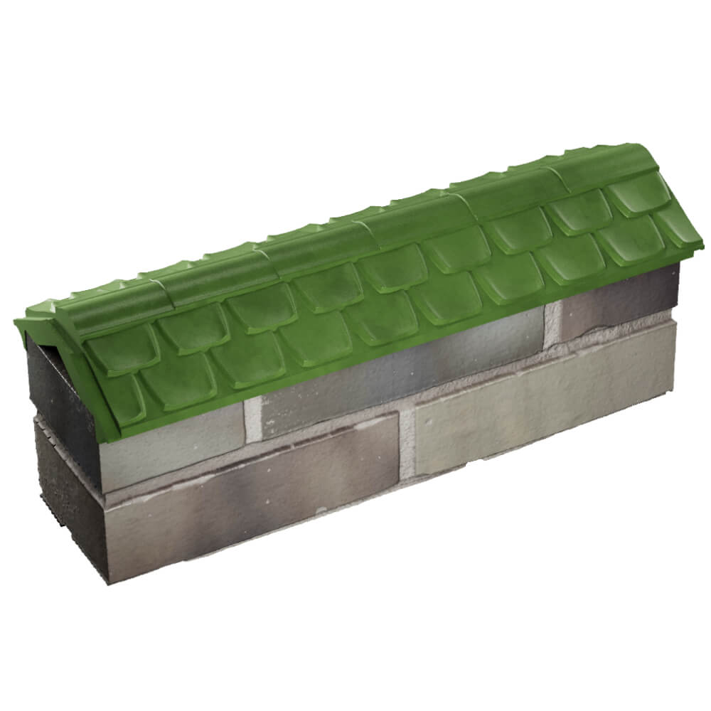 Парапет Zking Эльбрус Зеленый с посадкой на 0.5 кирпича (130мм) в Кириши фото